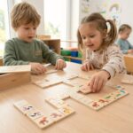 VIGA Drewniane Domino 2w1 Zwierzęta i Liczby - 002