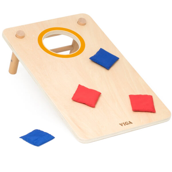 Drewniana Gra Rodzinna Viga 2w1 - Cornhole i Kółko i Krzyżyk - 004