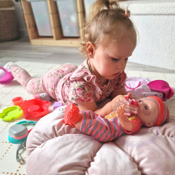 WOOPIE ROYAL Zestaw Opiekunka Lalka Bobas z Akcesoriami 19 el. - 004
