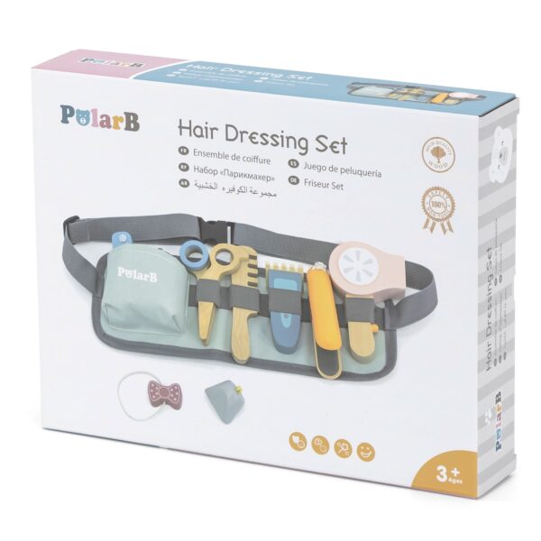 Drewniany Pas Fryzjera PolarB Viga – Zestaw do Stylizacji Montessori - 012