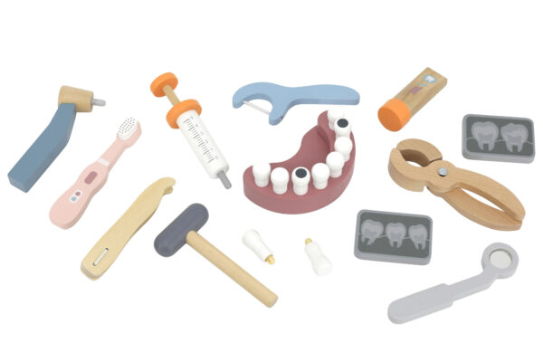 Zestaw lekarski dentysta w torbie PolarB Viga Toys drewno - 009