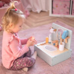 Drewniany Zestaw Łazienkowy Tooky Toy - Nauka Higieny i Samodzielności - 008