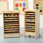 Szafka Drewniana do Przechowywania Tabliczek Edukacyjnych Masterkidz - 006