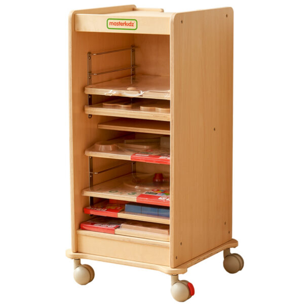 Szafka Drewniana do Przechowywania Tabliczek Edukacyjnych Masterkidz - 008