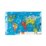Viga 2w1 Tablica Edukacyjna z Magnetyczną Mapą Świata Montessori - 009