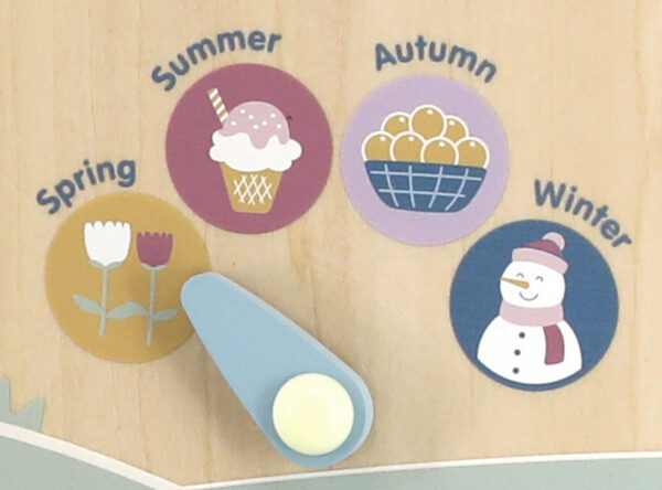 Edukacyjny kalendarz i zegar drewniany dla dzieci Montessori - Viga PolarB - 006