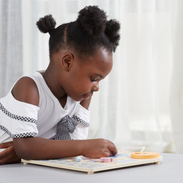 Edukacyjny kalendarz i zegar drewniany dla dzieci Montessori - Viga PolarB - 010