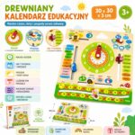 Kalendarz Magnetyczny Angielski dla Dzieci - Nauka Czasu i Pogody Viga - 010