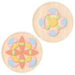 Drewniana Mozaika Mandala Classic World – Układanka Kreatywna Montessori - 007