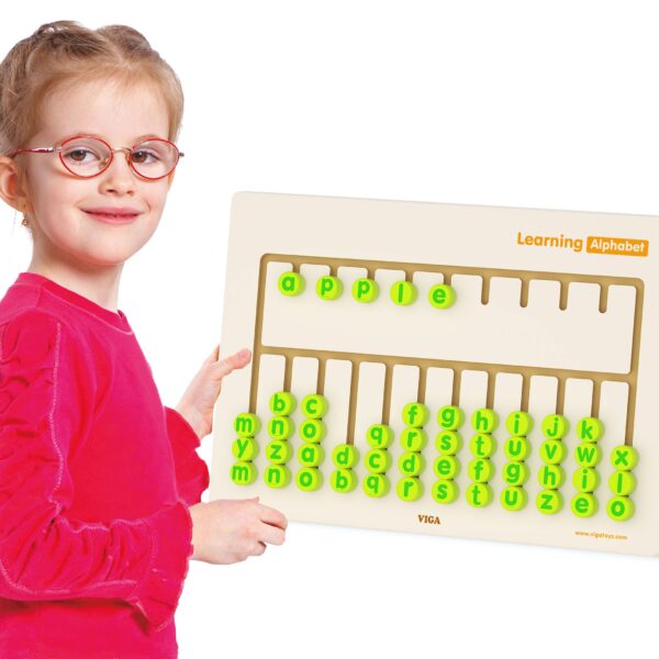 Sensoryczna Tablica Viga Nauka Alfabetu - Trening Pisania Montessori