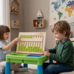 Sensoryczna Tablica Viga Nauka Alfabetu - Trening Pisania Montessori - 003