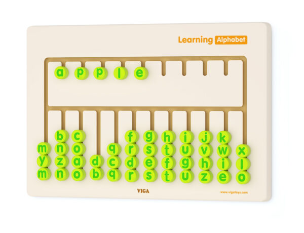 Sensoryczna Tablica Viga Nauka Alfabetu - Trening Pisania Montessori - 004