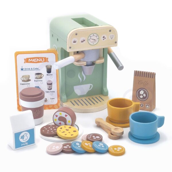 WOOPIE GREEN Drewniany Ekspres do Kawy Cukiernia Barista 25 el. - 009