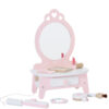 CLASSIC WORLD Drewniana Toaletka dla Dziewczynki z Lustrem + Prostownica 11 akc - 012
