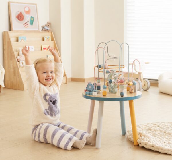 VIGA PolarB Drewniany Stolik Edukacyjny Manipulacyjny Przeplatanka Montessori - 006