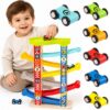 TOOKY TOY Kolorowa  Zjeżdżalnia Tor Dla Samochodów - 001