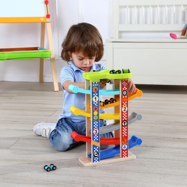 TOOKY TOY Kolorowa  Zjeżdżalnia Tor Dla Samochodów - 004