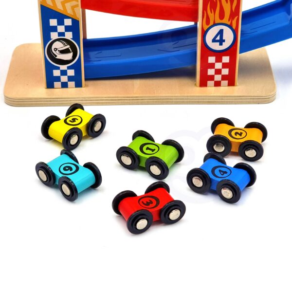 TOOKY TOY Kolorowa  Zjeżdżalnia Tor Dla Samochodów - 011