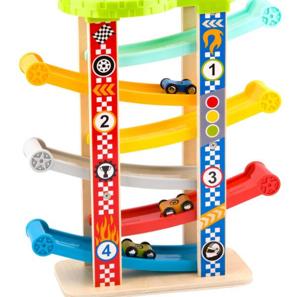 TOOKY TOY Kolorowa  Zjeżdżalnia Tor Dla Samochodów - 013