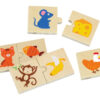VIGA Drewniane Puzzle Nakarm Zwierzątko Co jedzą Zwierzęta Układanka - 003