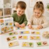 VIGA Drewniane Puzzle Nakarm Zwierzątko Co jedzą Zwierzęta Układanka - 009