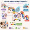 VIGA Drewniana Tablica Sensoryczna Manipulacyjna Jednorożec Certyfikat FSC Montessori - 002