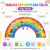 VIGA Drewniana Tablica Sensoryczno-Manipulacyjna EDU Tęcza Certyfikat FSC - 014