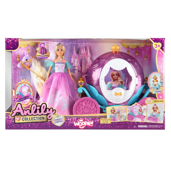 WOOPIE ROYAL Lalka Księżniczka Lily i Magiczny Powóz Karoca Akcesoria - 004