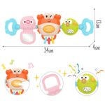 WOOPIE BABY Zawieszka do Wózka Łóżeczka Sensoryczna Grający Krab Lusterko Rybka 6m - 002