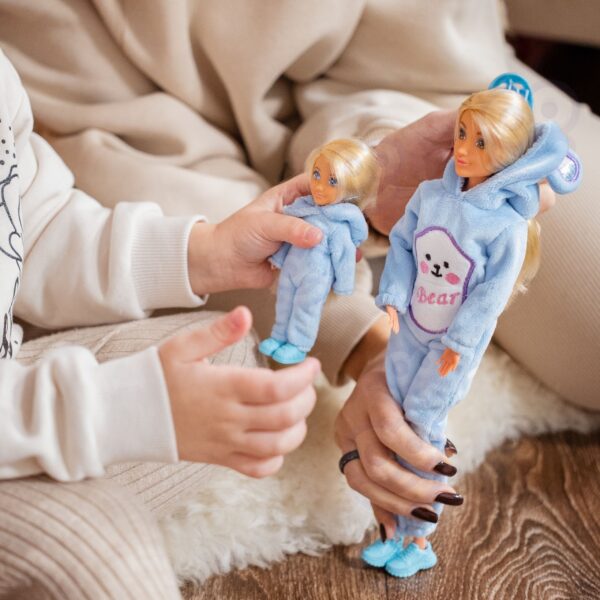 WOOPIE ROYAL Lalki Kombinezony Niebieskie Misie Zestaw 2szt. - 004