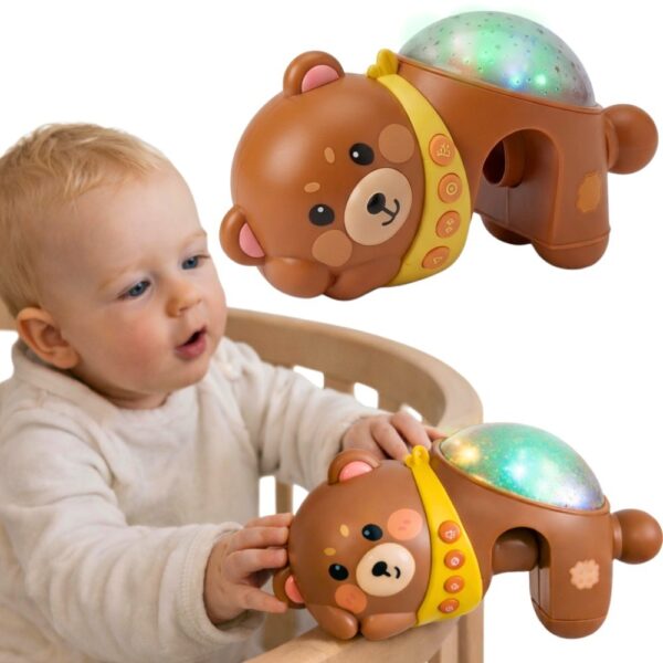 WOOPIE BABY Projektor Gwiazd Rzutnik Lampka Nocna dla Dzieci Miś - 001