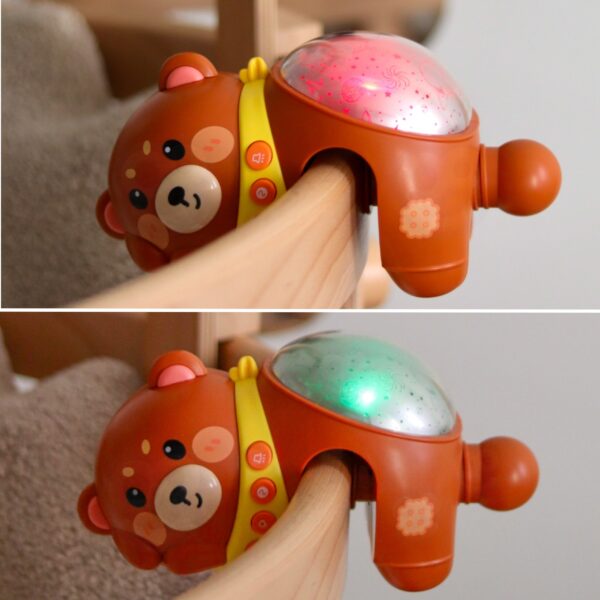 WOOPIE BABY Projektor Gwiazd Rzutnik Lampka Nocna dla Dzieci Miś - 005