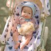 WOOPIE ROYAL Lalka Bobas 36 cm w Ubranku z Misiem Akcesoria do Karmienia - 002