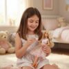 WOOPIE ROYAL Lalka Lily 30 cm Długie Blond Włosy Różowa Suknia Biżuteria - 003