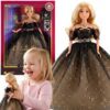 WOOPIE ROYAL Lalka Lily 30 cm Długie Blond Włosy Czarna Suknia Balowa - 001