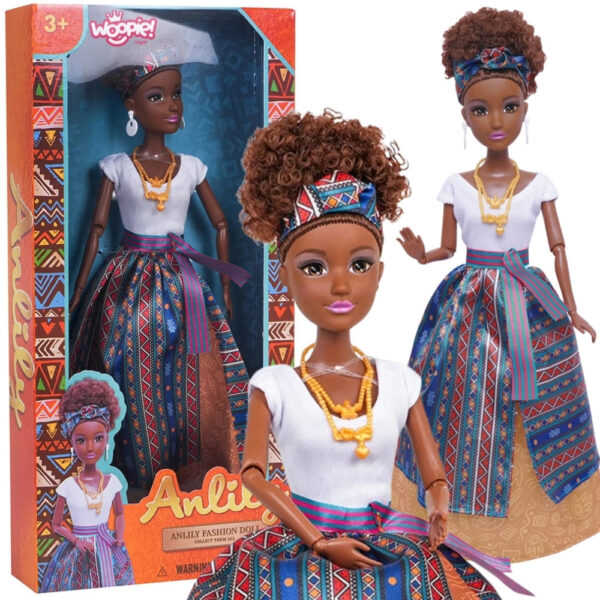 WOOPIE ROYAL Lalka Lili Mulatka w Eleganckiej Sukni - 001