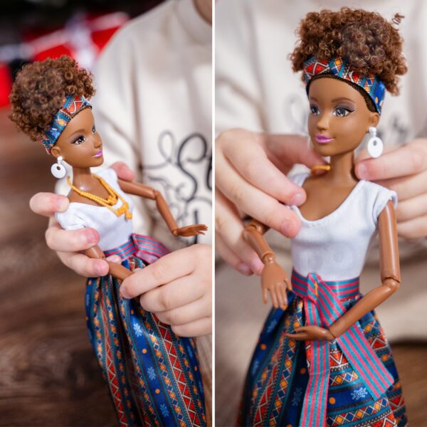 WOOPIE ROYAL Lalka Lili Mulatka w Eleganckiej Sukni - 003