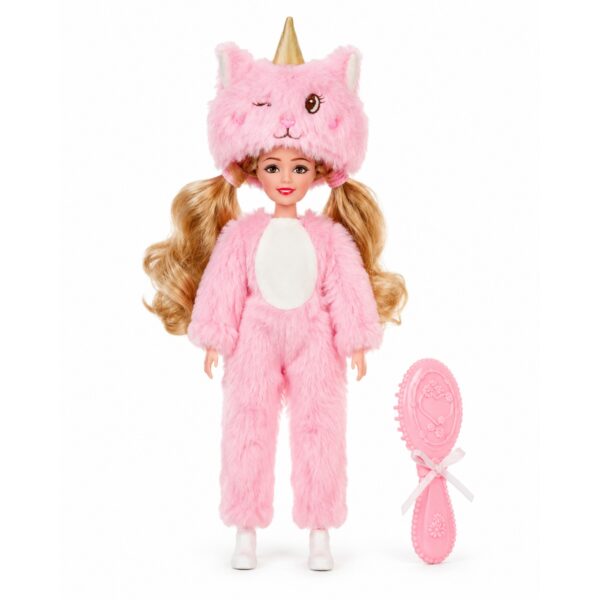 WOOPIE ROYAL Lalka Emi w Różowym Przebraniu Misia - 005