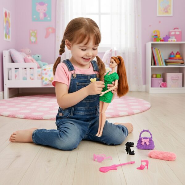 WOOPIE ROYAL Lalka Emi 30 cm - 12 Ukrytych Niespodzianek + Ubranka i Dodatki - 002
