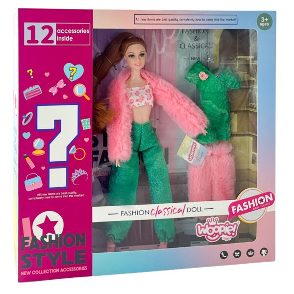 WOOPIE ROYAL Lalka Emi 30 cm - 12 Ukrytych Niespodzianek + Ubranka i Dodatki - 006