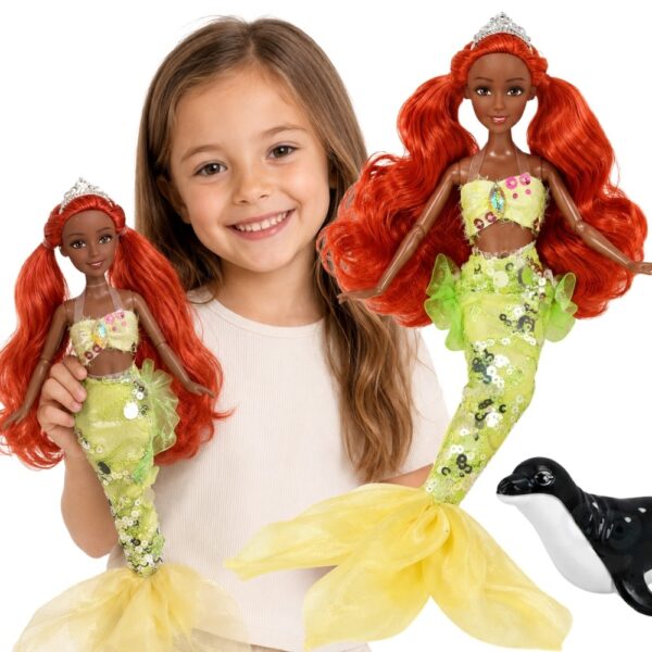 WOOPIE ROYAL Lalka Syrenka Emi Mermaid z Foką - 001