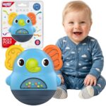 WOOPIE BABY Wańka Wstańka Słonik Grzechotka Sensoryczna Interaktywna 6m+ - 001