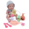 WOOPIE ROYAL Lalka Bobas 36 cm w Ubranku z Misiem Akcesoria do Karmienia - 011