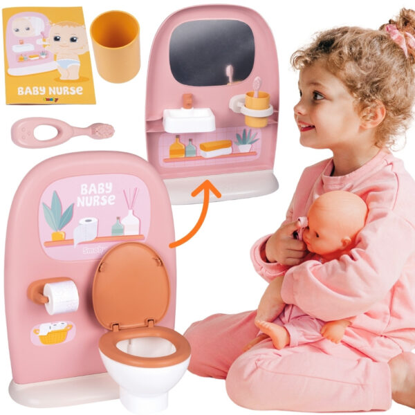 SMOBY Baby Nurse - Dwustronna toaleta Dla lalki 42 cm - 001