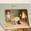 CLASSIC WORLD Wielki Drewniany Domek Przytulny Zakątek dla Lalek z Mebelkami 31el. - 009