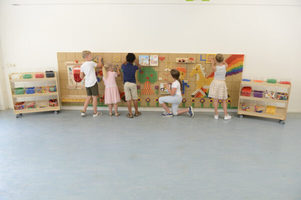 MASTERKIDZ Tablica Naukowa Kreatywna STEM Zestaw 2 Sztuki + Panel Montażowy 120x80cm - 003