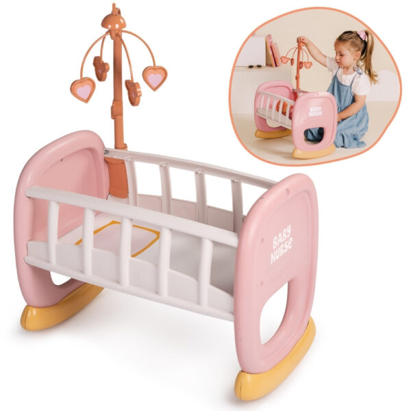 SMOBY Baby Nurse Kołyska z karuzelką - 001