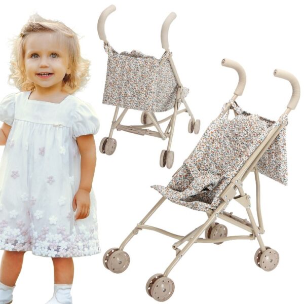 WOOPIE ROYAL Wózek dla Lalek Spacerówka Vintage Flower - 001