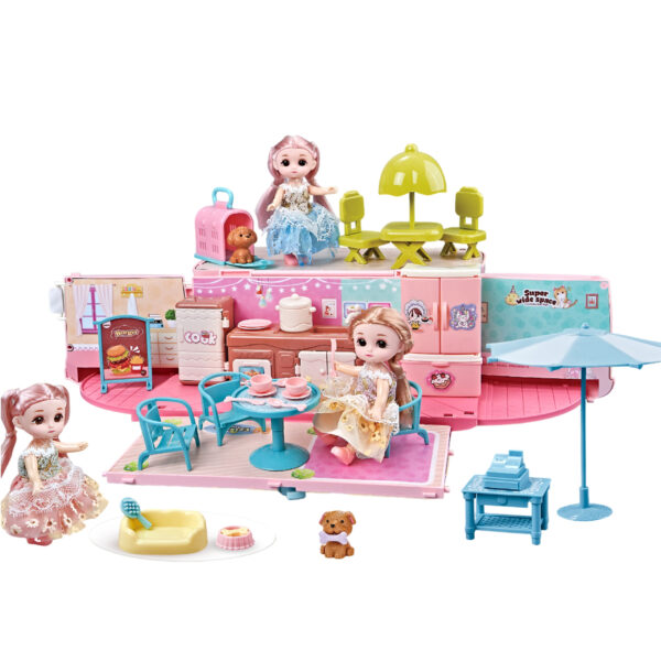 WOOPIE Kamper 2w1 Domek XXL Zestaw dla Lalek - 001