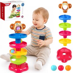 WOOPIE BABY Kulodrom Tor Kulkowy Zestaw Spirala + 3 Kulki